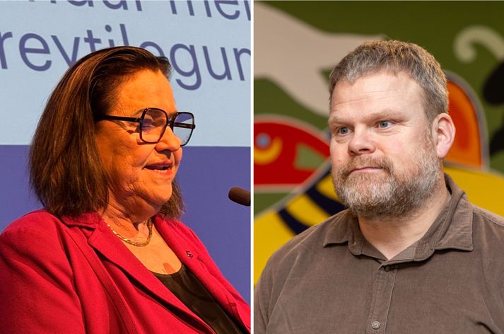 Magnús Þór Jónsson formaður KÍ var ekki ánægður eftir ræðu Ingu Sæland, barna- og menntamálaráðherra, á þingi KÍ í morgun.