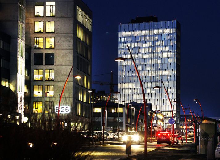 Fjármálaeftirlitið er í háhýsinu við Katrínartún 2 í Reykjavík.