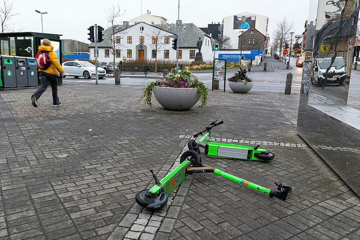 Rafhlaupahjól hafa notið mikilla vinsælda í Reykjavík undanfarin ár.