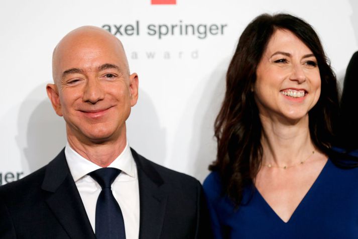 Jeff og McKenzie Bezos.