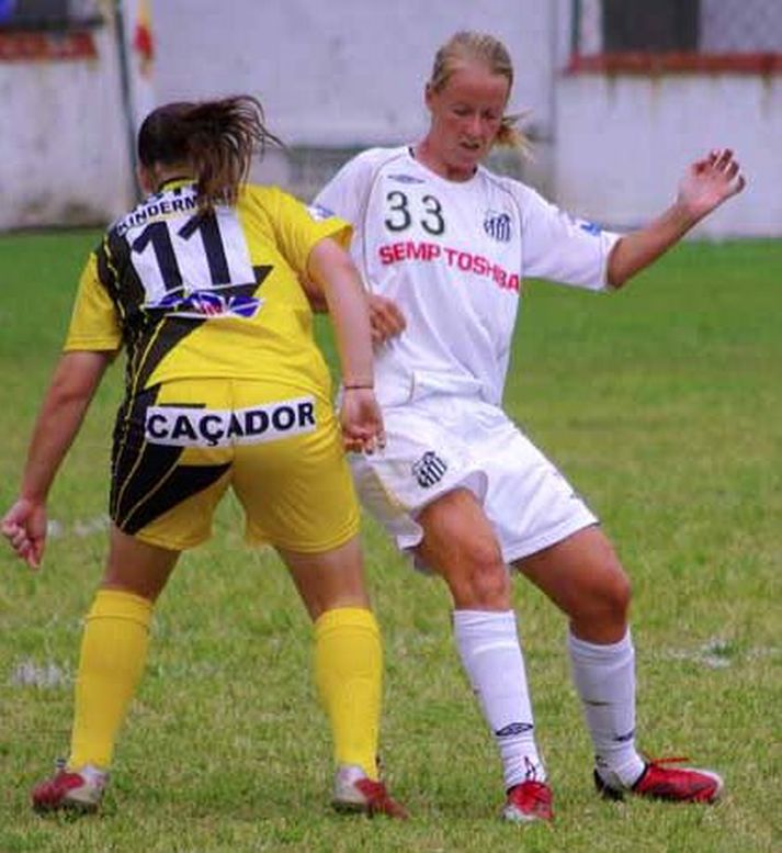 Þórunn Helga Jónsdóttir skoraði fyrir Santos.
