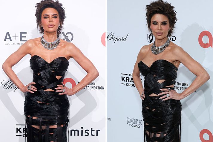 Raunveruleikastjarnan Lisa Rinna klæddist fimm kílóum af mannahárum um helgina.