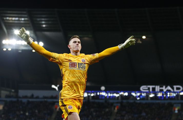 Dean Henderson hefur verið frábær í marki Sheffield United.