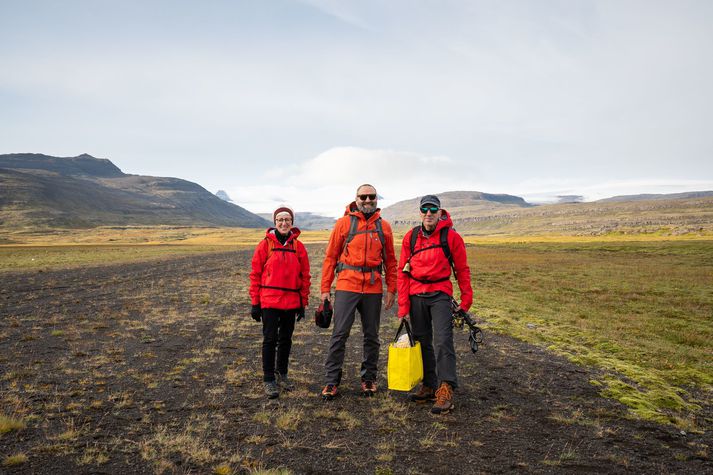 Frá tökum á myndbandi 66°Norður um fjölskylduna.