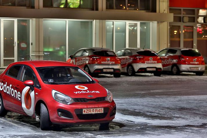 Við höfuðstöðvar Vodafone í Reykjavík.
Slakt uppgjör Vodafone eftir fyrsta ársfjórðung olli snarpri niðursveiflu á gengi bréfa félagsins. Bréfin náðu lægsta punkti í haust, en hafa síðan verið að þokast upp á við.