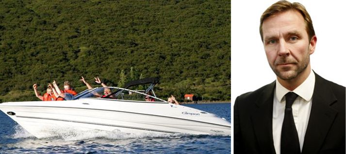 Hraðbátur Skúla, sem er af gerðinni Champion Allante S565, er fundinn.