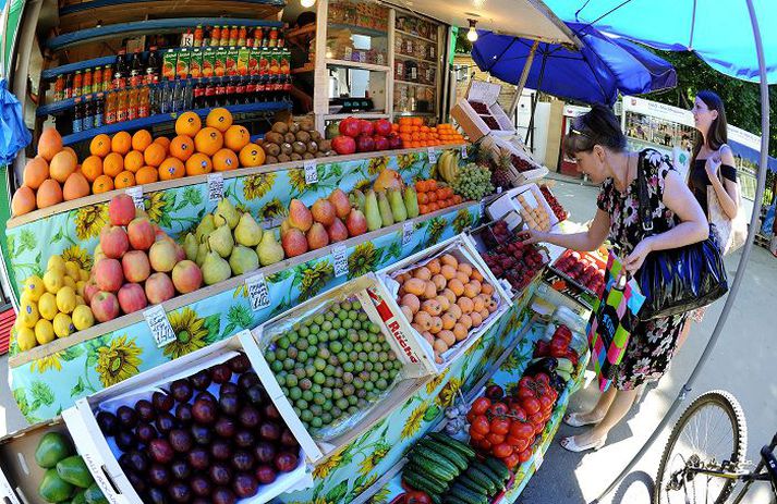 Rússnesk stjórnvöld bönnuðu í gær innflutning á grænmeti frá öllum ríkjum Evrópusambandsins.
Nordicphotos/AFP