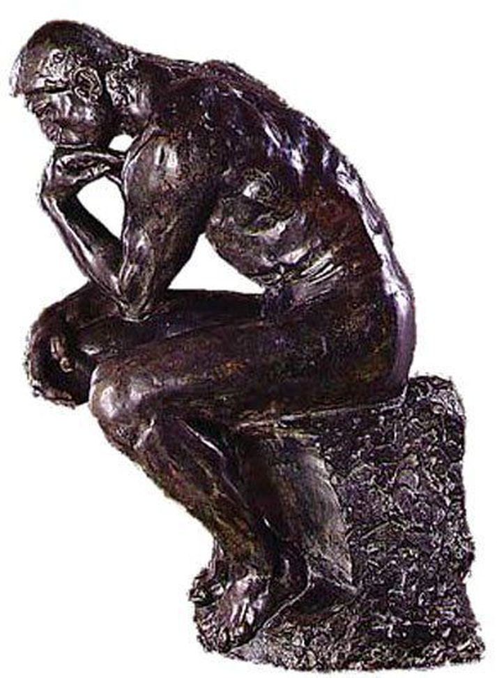 Hugsuðurinn eftir Auguste Rodin er ein þekktasta höggmynd heims. Fyrsta útgáfan er frá 1902 en um tuttugu löggildar eftirmyndir eru til í heiminum af styttunni.