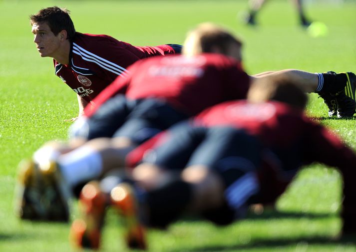 Daniel Agger fær eflaust nóg að gera í dag.