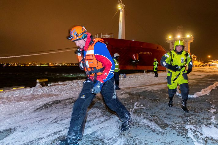 Frá útkalli björgunarsveita í óveðri fyrr á árinu.