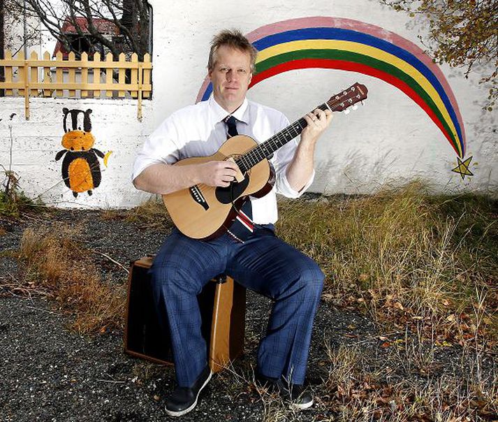 Eins manns hljómsveit
Þorsteinn Guðmundsson, grínisti og nú tónlistarmaður.
fréttablaðið/gva
