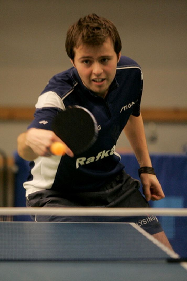 Guðmundur Stephensen borðtenniskappi.