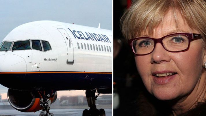 Anna Kristín missti af skírn barnabarns síns vegna mistaka hjá Icelandair.Hún hefur nú fengið flugið endurgreitt.