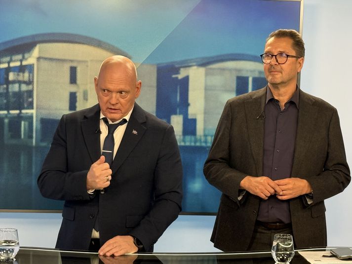 Baldur Borgþórsson, frambjóðandi Okkar borgar, og Ingimar Þór Friðriksson, oddviti framboðsins Góðan daginn.