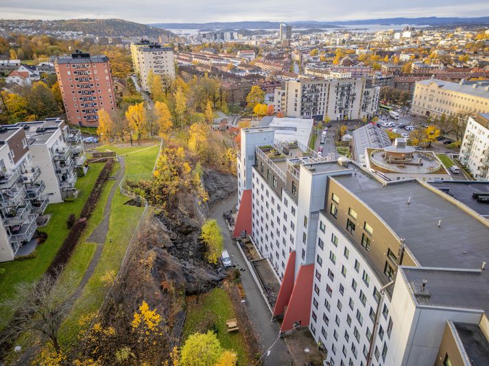 Skriðan varð til þess að nokkur hundruð manns var gert að yfirgefa heimili sitt í Ósló. 
