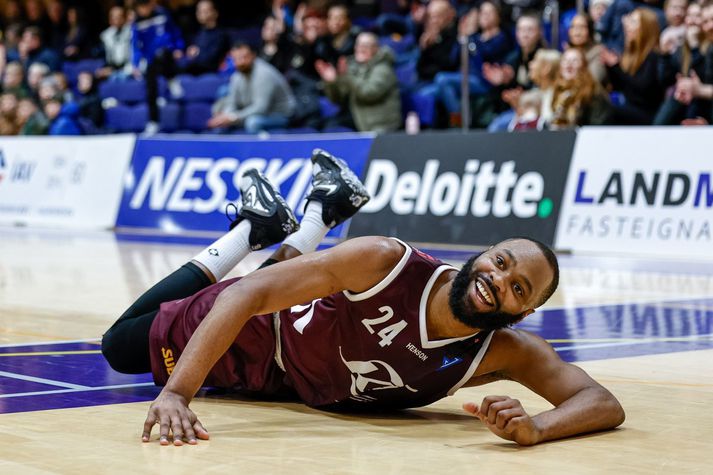 Antonio Keyshawn Woods var stigahæstur hjá Tindastól í kvöld.