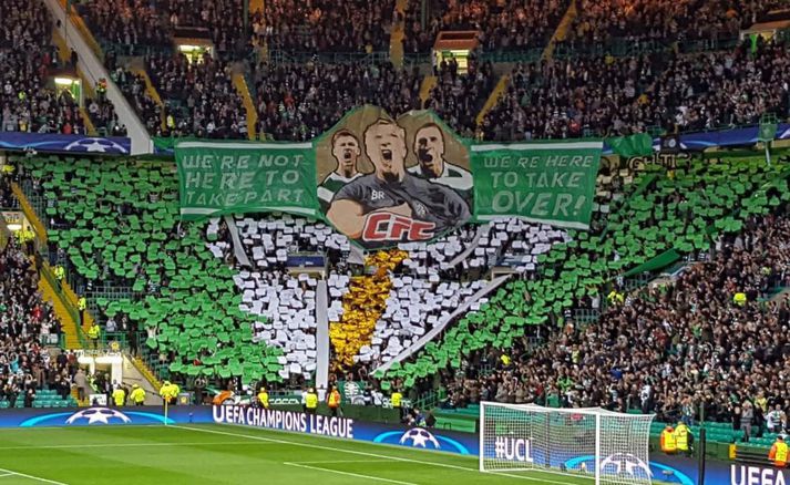 We're not here to take part. We're here to take over. Ódauðleg lína frá Conor var mætt á heimavöll Celtic í gær.