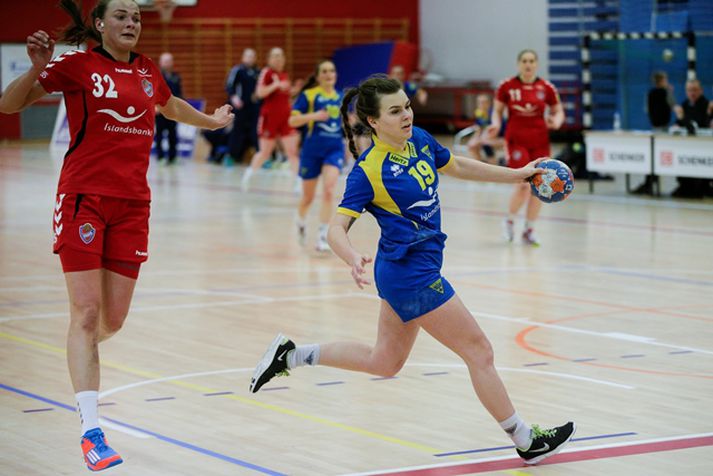 Karólína er gríðarlega öflug í hraðaupphlaupum.