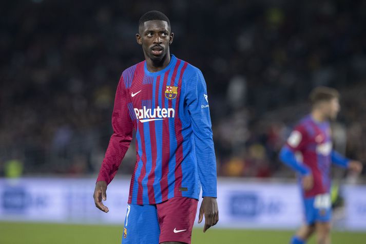 Ousmane Dembélé verður áfram í herbúðum Barcelona.