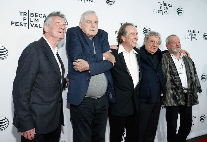 Monty Python-gengið: Mikael Palin, John Cleese, Eric Idle, Terry Jones og Terry Gilliam. Sá sjötti, Graham Chapman lést 1989.