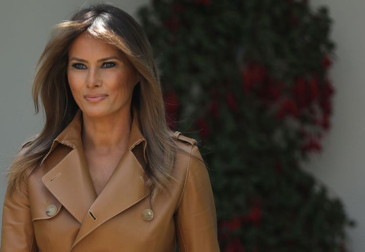 Melania Trump mætti til Texas í dag.