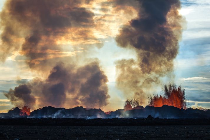 From the eruption site at Holuhraun.