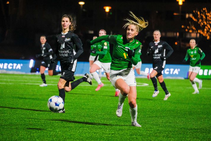 Birta Georgsdóttir og stöllur hennar eru komnar áfram í Evrópubikarnum eftir ótrúlegan leik í Danmörku í kvöld.