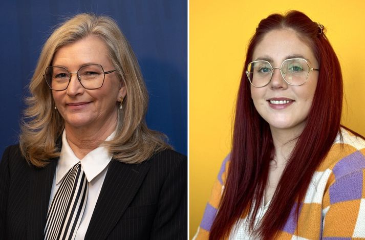 Alma Möller heilbrigðisráðherra og Anna Margrét Hrólfsdóttir, framkvæmdastjóri Endósamtakanna.