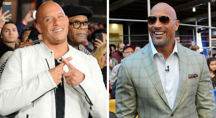 Vin Diesel og Dwayne The Rock Johnson.