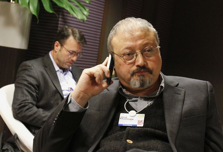 Jamal Khashoggi var einn þeirra blaðamanna sem myrtir voru á árinu.