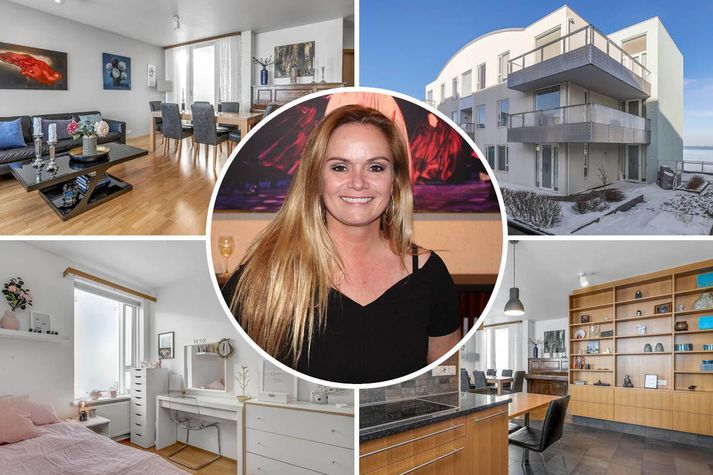 Selma Björnsdóttir selur íbúðina sína sem er með góðum suðursvölum.