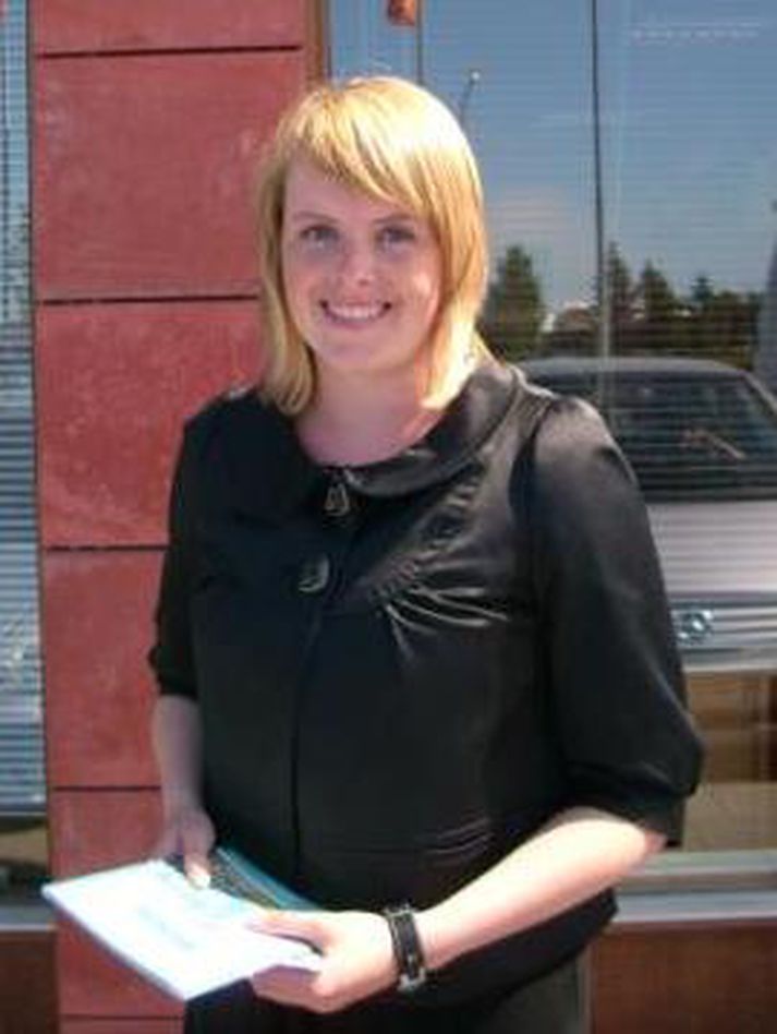 Kristín með Útilegukortið