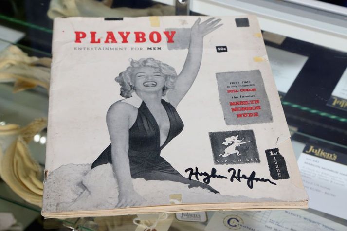 Marilyn Monroe var á forsíðu fyrsta tölublaðs Playboy sem kom út árið 1953.