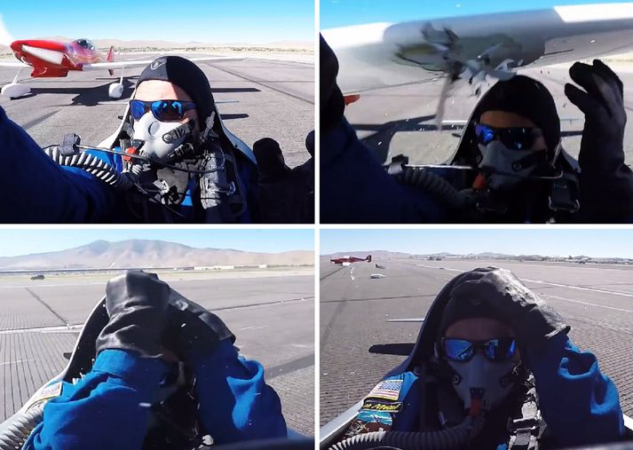 Báðir flugmenn sluppu með minniháttar meiðsli