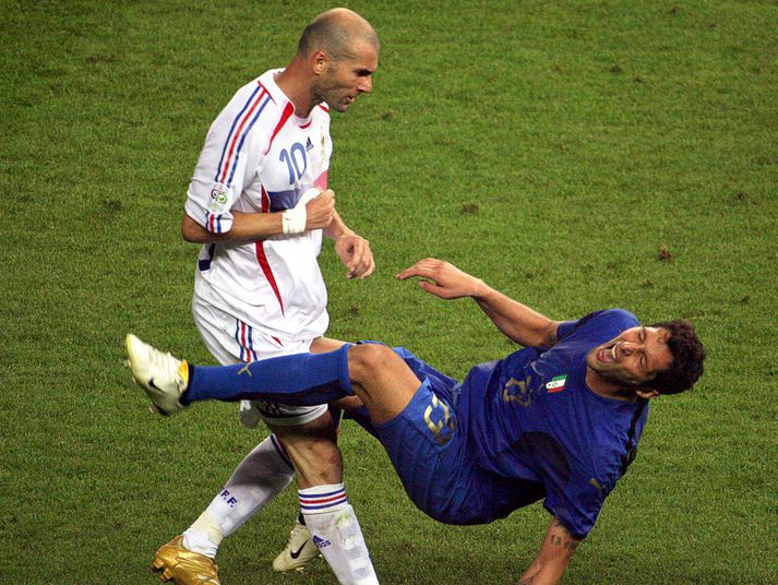 Zinedine Zidane og Marco Materazzi í úrslitaleiknum á HM 2006.
