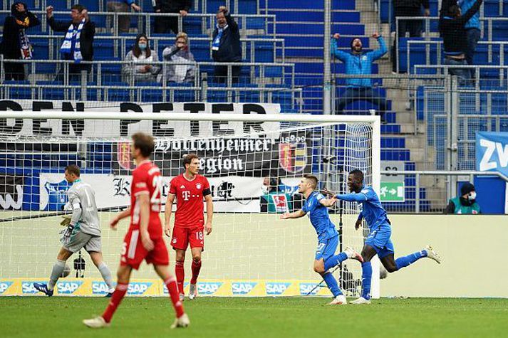 Hoffenheim menn fagna.