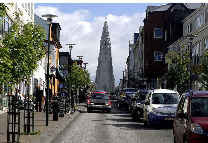 Skólavörðustígurinn hefur verið lokaður bílum í sumar og verður það út ágúst.