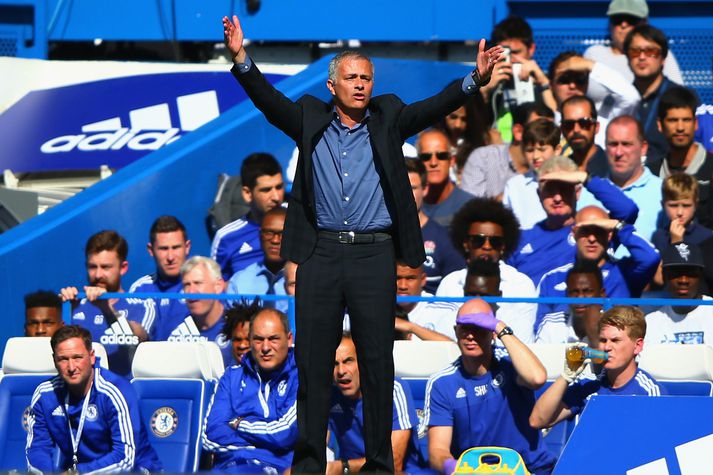 Jose Mourinho, knattspyrnustjóri Chelsea.