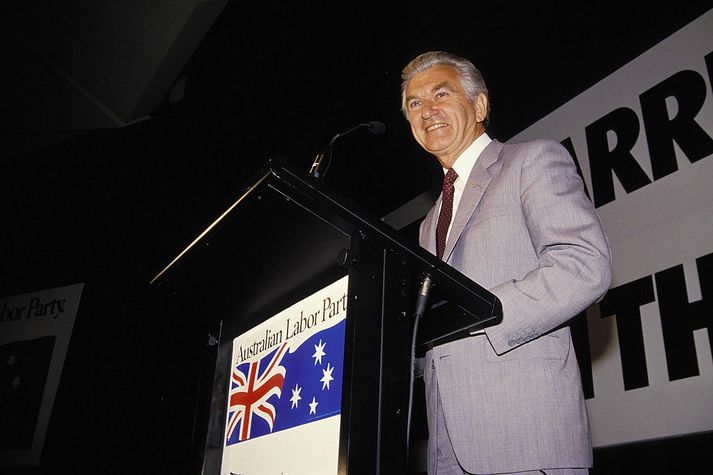 Bob Hawke er einn af risunum í ástralskri stjórnmálasögu.