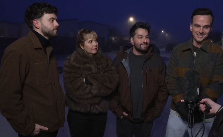 Hópurinn á bakvið Skaupið árið 2025.