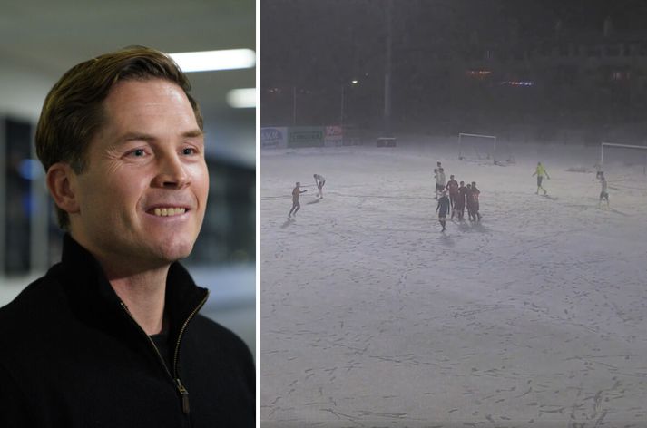 Jóhannes Karl segir FH-inga hafa í aðdraganda leiksins reynt að fá honum frestað í ljósi veðurspárinnar en að Fylkismenn hafi ekki viljað hlusta á það.
