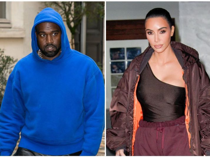 Skilnaður þeirra Kanye West og Kim Kardashian á síðasta ári virðist hafa farið illa í West.