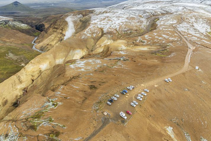 Slysið varð við afleggjarann að Kerlingarfjöllum. Myndin er úr safni.