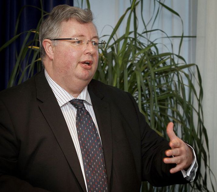 Andrew Gordon hjá Airbus kynnti spá fyrirtækisins um horfur í fluggeiranum fyrir blaðamönnum. Fréttablaðið/GVA