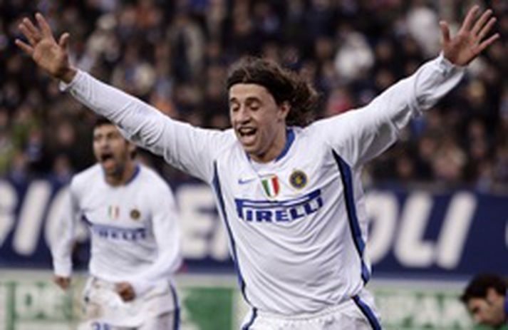 Hernan Crespo skoraði eitt marka Inter í dag