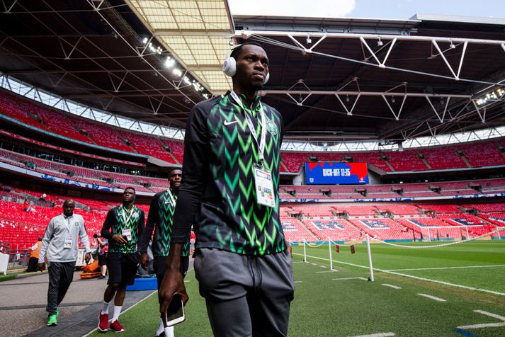 Simeon Nwankwo var ónotaður varamaður í vináttuleik Nígeríu og Englands í gær