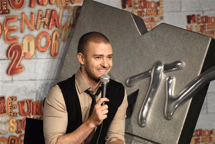 Justin Timberlake var einnig kynnir kvöldsins.