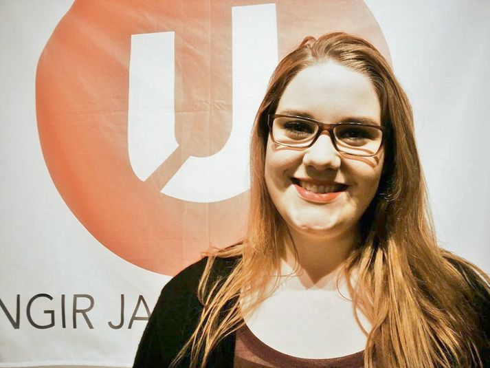 Eva Indriðadóttir, formaður Ungra jafnaðarmanna.