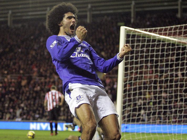 Marouane Fellaini er ný stjarna í ensku úrvalsdeildinni.