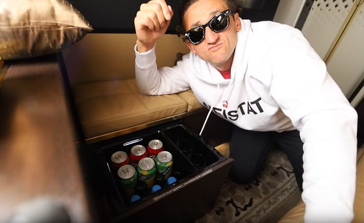 Neistat fór á kostum í fluginu.